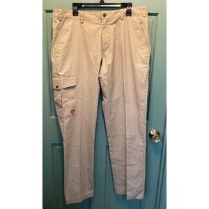 Fjällräven Men Ovik Trousers G-1000 Size 37 Beige Regular Fit Mid Waist Trousers